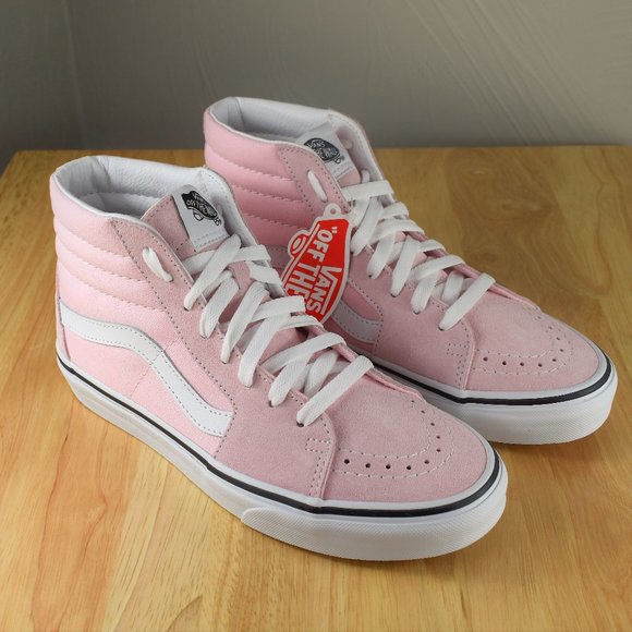 light pink hightop vans